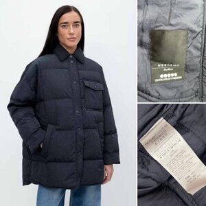 Weekend MaxMara Galosce Navy Faux-Fur Puffer Jacket